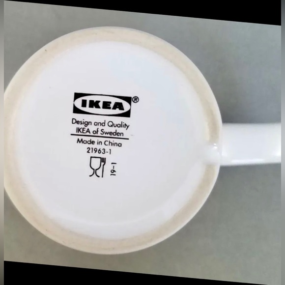 IKEA Färgrik Stacking Coffee Cup/Mug Set; 4 Cobalt Blue and 2 White. - Picture 11 of 16